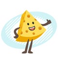 Cartoon Cheese Character giving a thumbs up