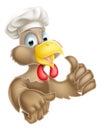 Cartoon Chef Hat Chicken