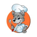 Cartoon Chef Wolf