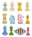 Cartoon chess isolated