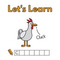 Cartoon Chicken Education Game for Kids