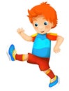 Cartoon child - activity - illustration for children