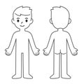 Child body template Royalty Free Stock Photo