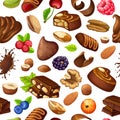 Cartoon Chocolate Seamless Pattern