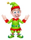 Cartoon Christmas Elf Royalty Free Stock Photo