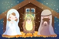 Christmas with baby Jesus Royalty Free Stock Photo