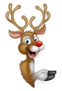 Cartoon Christmas Santas Reindeer