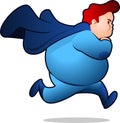 Cartoon chubby Super hero