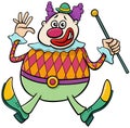 Cartoon circus clown comedian comic character