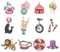 Cartoon circus icon Royalty Free Stock Photo