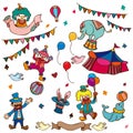 Cartoon circus icon Royalty Free Stock Photo