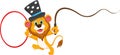 Cartoon circus lion Royalty Free Stock Photo