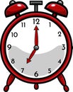 Cartoon Classic Red Alarm Clock