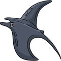 Manta Ray Marine Animal Cartoon Colored Clipart