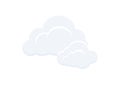 Cartoon Cloud vector isolate on white background ep209