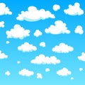 Cartoon Clouds Royalty Free Stock Photo