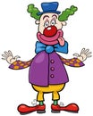 Cartoon clown performer comic character