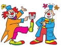 Cartoon clowns