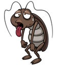 Cartoon cockroach Royalty Free Stock Photo