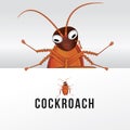 Cartoon cockroach