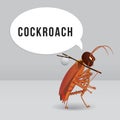 Cartoon cockroach