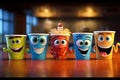 Cartoon Coffee Capers: Join a lively cast of animated characters in their mischievous adventures fueled by endless cups of java