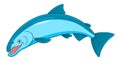 Cartoon coho salmon