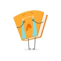 Cartoon Color Book Emoji Character Person. Vector