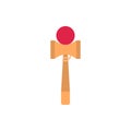 Cartoon Color Japanese Toy Kendama. Vector