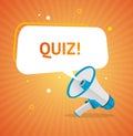 Cartoon Color Quiz Concept Banner Card. Vector