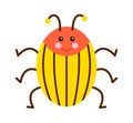 Cartoon Colorado beetle Childish Insect