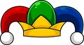 Cartoon Colored Jester Hat