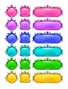 Cartoon colorful buttons Royalty Free Stock Photo