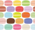 Cartoon colourful macaroons Royalty Free Stock Photo