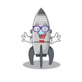 A cartoon concept of Geek rocket design