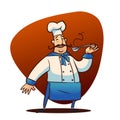 Cartoon cook character