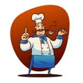 Cartoon cook character