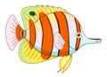 Cartoon copperband butterflyfish