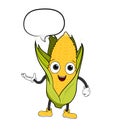 Cartoon Corn With Text