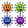 Cartoon style Corona / Covid-19 virus