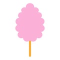 Cartoon Cotton Candy Icon Isolated On White Background