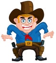 Cartoon cowboy Royalty Free Stock Photo