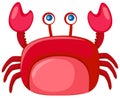 Cartoon crab Royalty Free Stock Photo