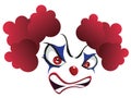 Spooky Clown Face Royalty Free Stock Photo