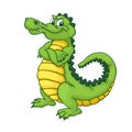 Cartoon crocodile.