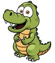 Cartoon crocodile