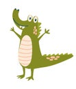 Cartoon crocodile Royalty Free Stock Photo