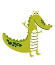 Cartoon crocodile. Royalty Free Stock Photo