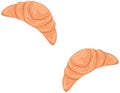 Cartoon croissant design