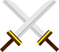 Cartoon Crossed Swords